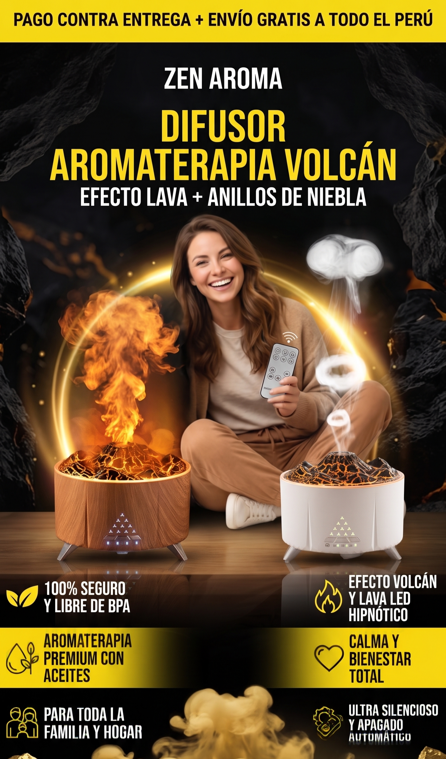 Humidificador y Difusor de Aromaterapia