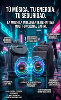 Morral con Parlante Bluetooth Integrado y Luces RGB