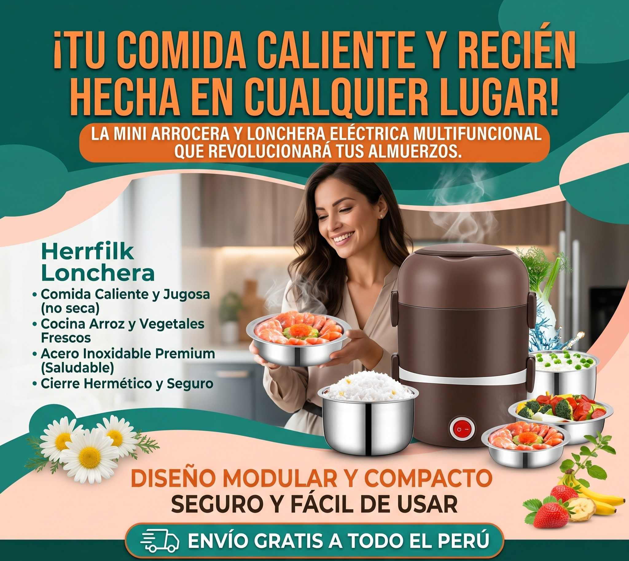 lonchera eléctrica multifuncional