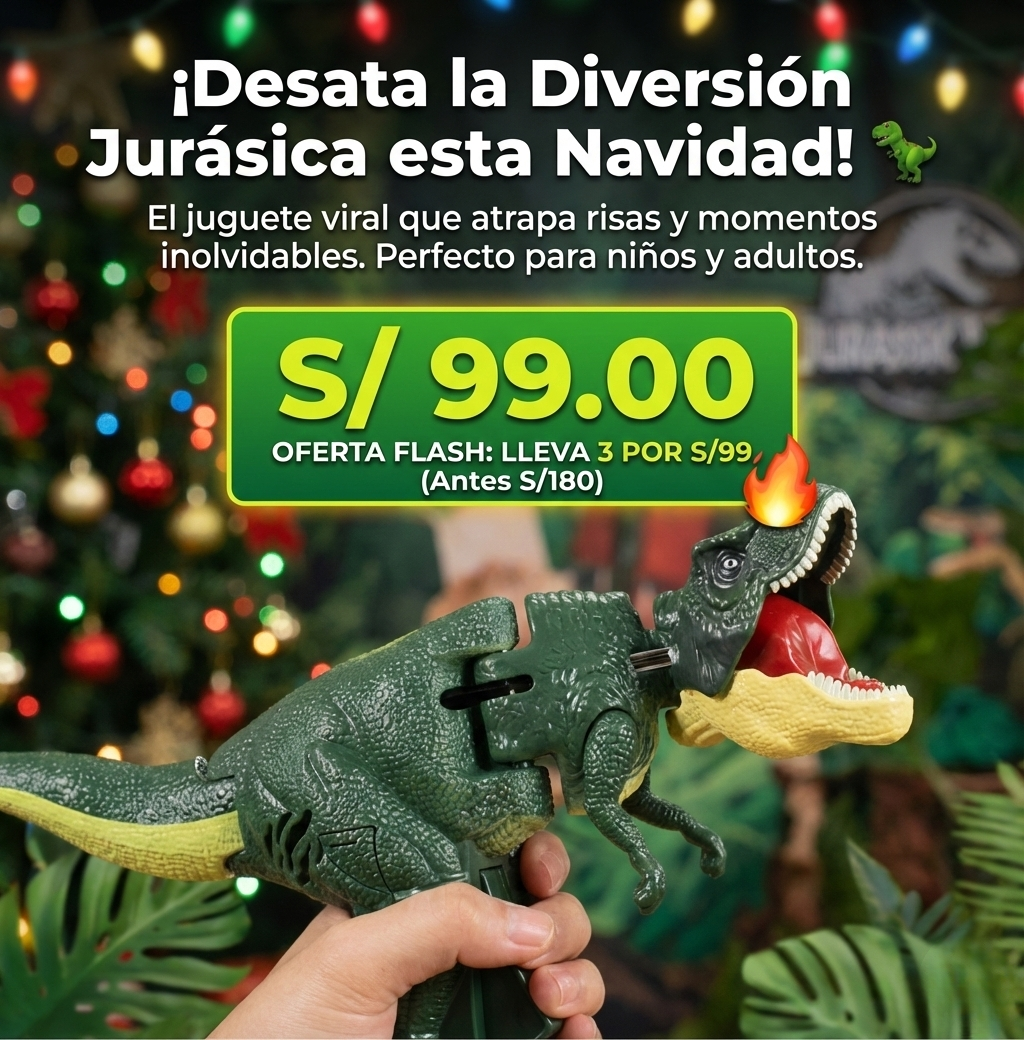 ¡Desata la Diversión Jurásica esta Navidad! 🦖